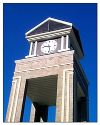 Glenn E. Marion Memorial Clock Tower -- photography by Hollie Miller